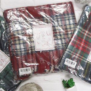 New Double Sided Soft & Cozy Blanket Plaid Scarf (2 in 1) :-)